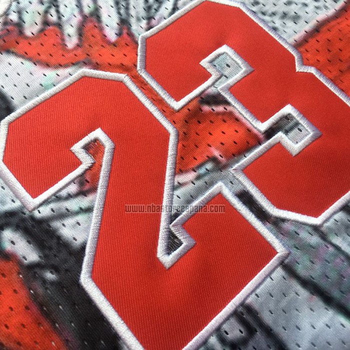Camiseta Michael Jordan NO 23 Commemorative Gris